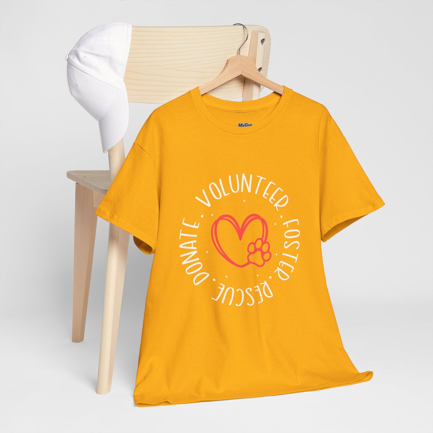 Pet Lover's Heart Volunteer Rescue Foster Donate Unisex T-Shirt