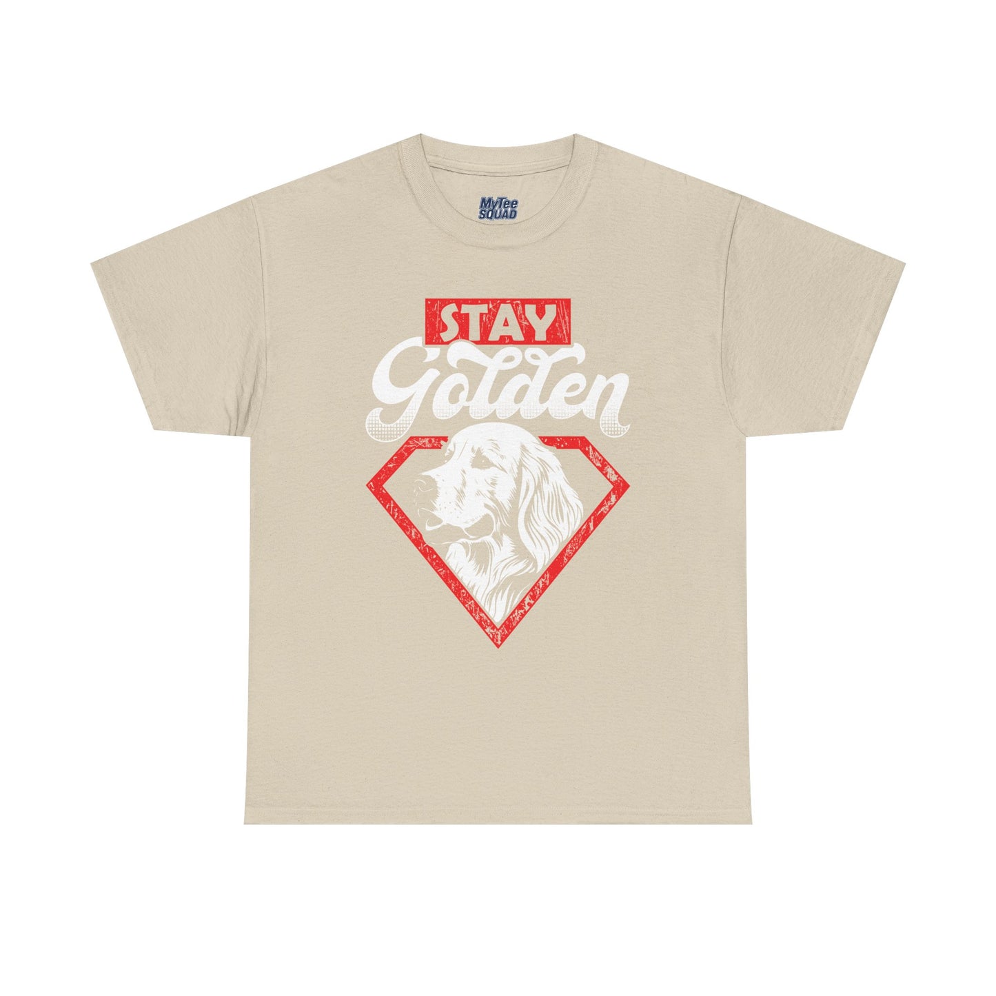 Stay Golden Unisex Cotton T-Shirt | Best Gift For Dog Lover