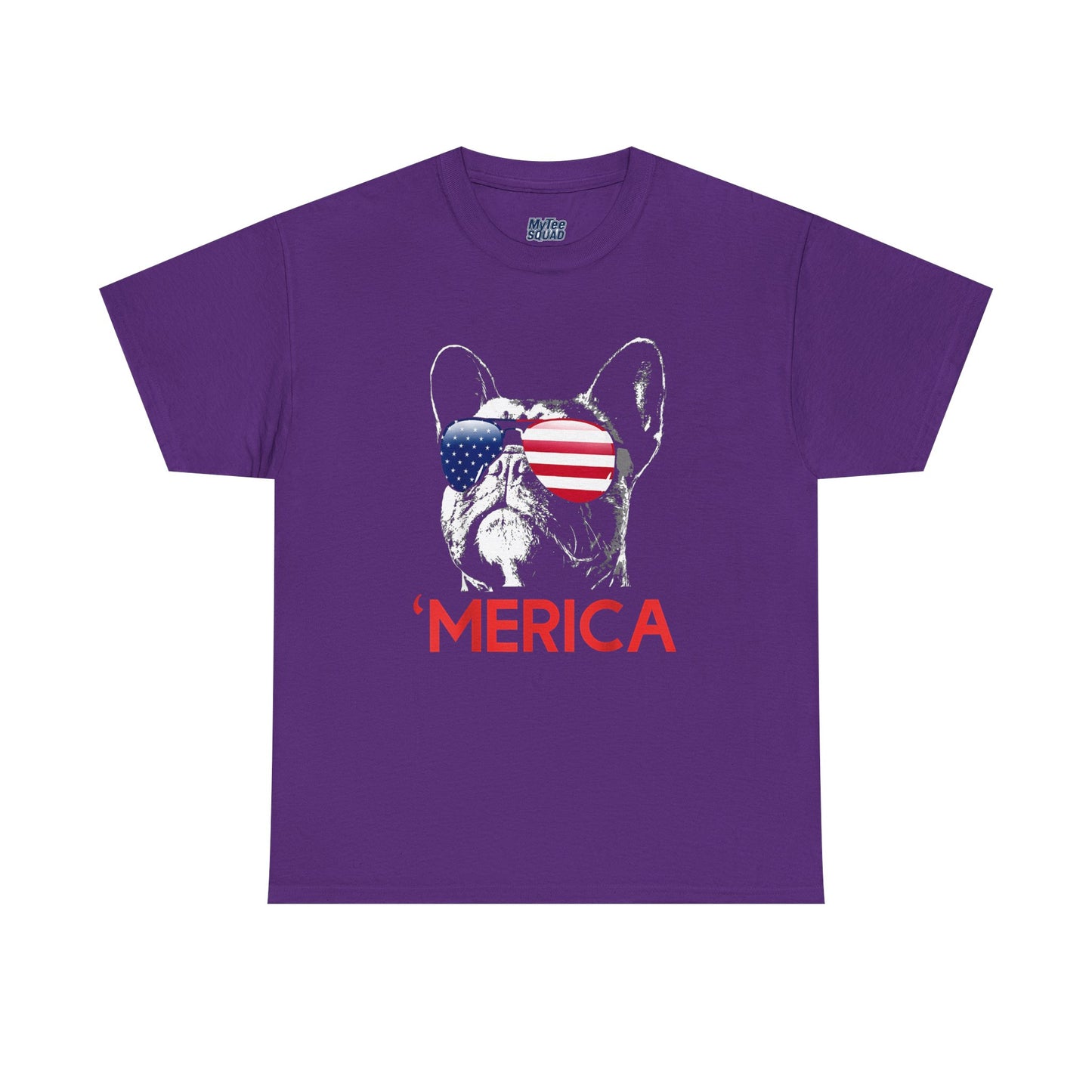 Patriotic French Bulldog With Sunglasses Unisex T-Shirt