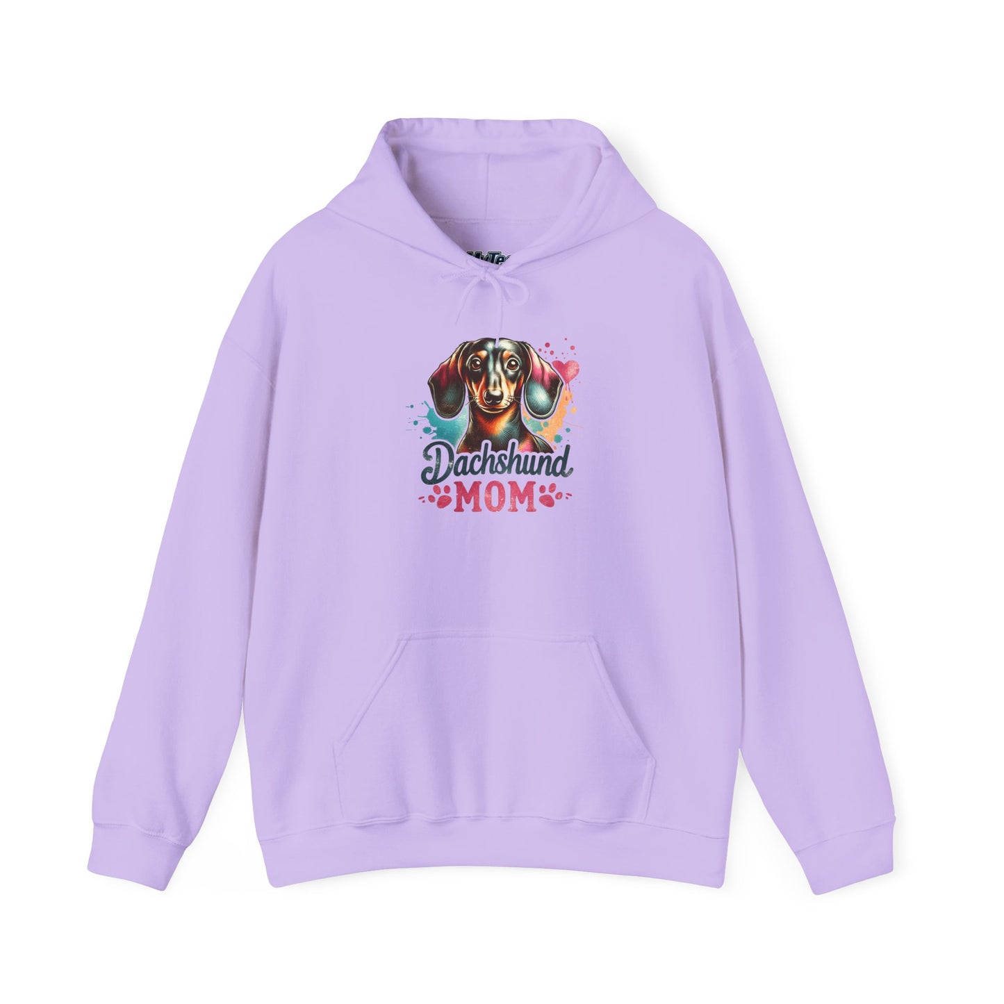 Funky Dachshund Mom Hoodie – Bright Graphic Dog Tee