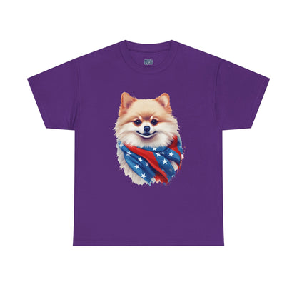 Patriotic pomeranian Unisex T-Shirt