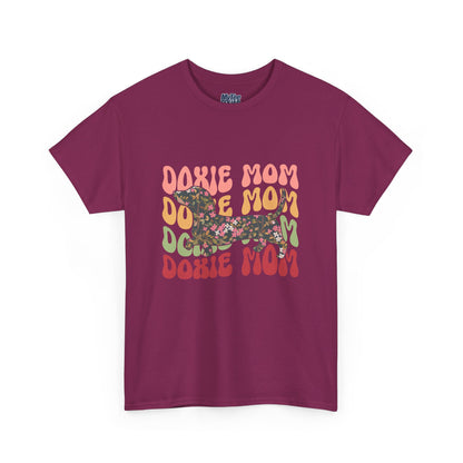 Doxie Mom Retro T-Shirt – Colorful Dog Mom Graphic Tee