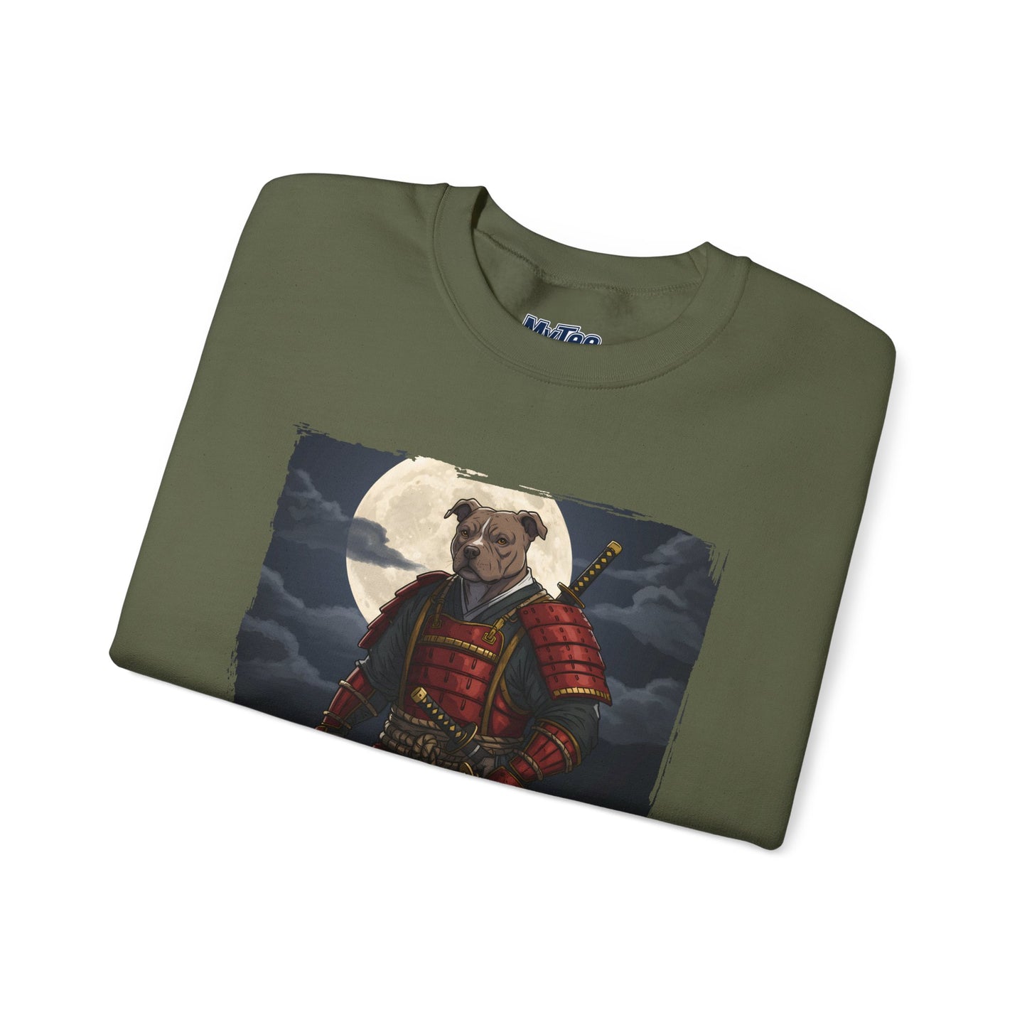 Pitbull Samurai Warrior Sweatshirt | Cozy Crewneck