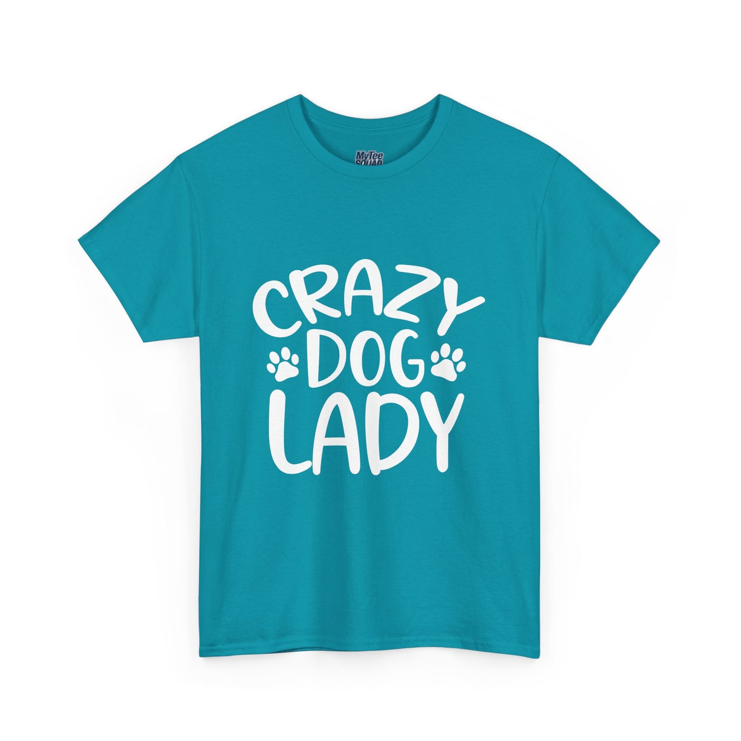 Crazy Dog Lady Heavy Cotton T-Shirt | Best Gift For Dog Mom