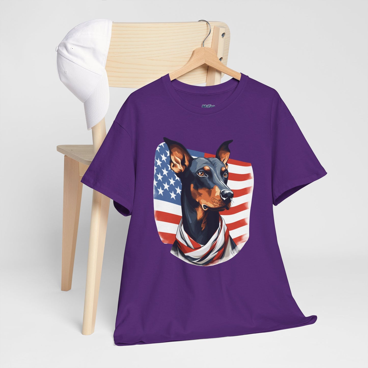Patriotic Doberman Pinscher Unisex T-Shirt