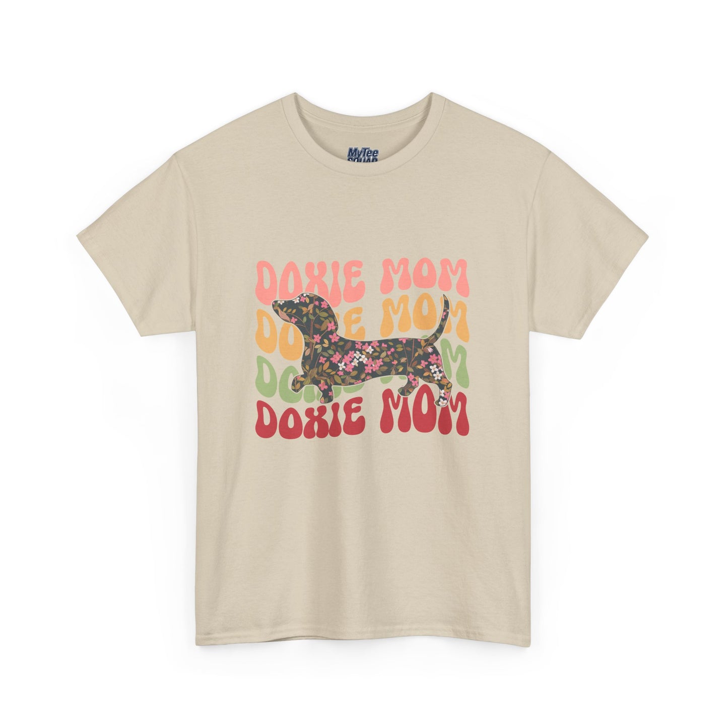 Doxie Mom Retro T-Shirt – Colorful Dog Mom Graphic Tee