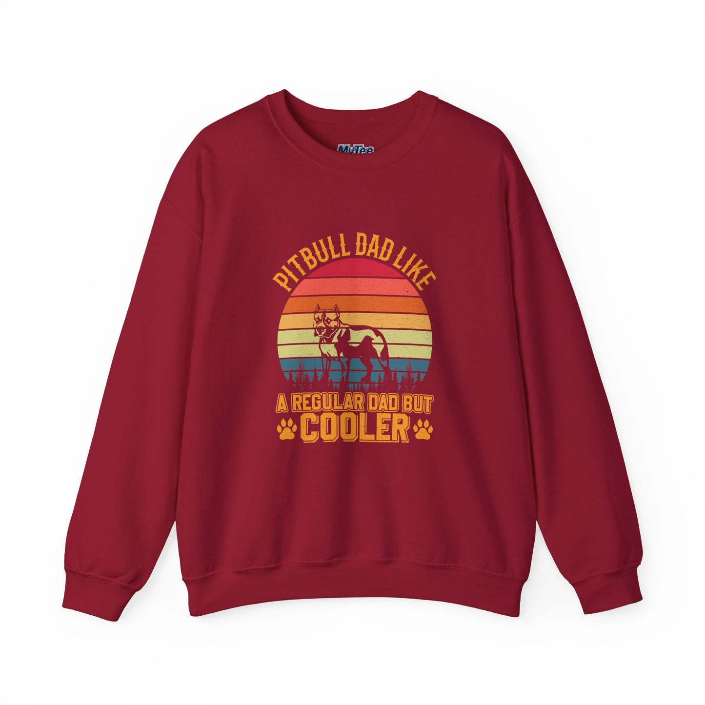 Pitbull Dad Like A Regular Dad But Cooler Sweatshirt