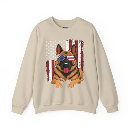 Patriotic German Shephard Dog Unisex Sweatshirt