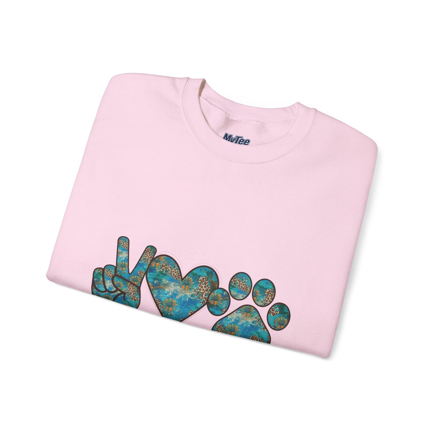 Peace Love Rescue Sweatshirt | Heavy Blend Crewneck for Animal Rescuers