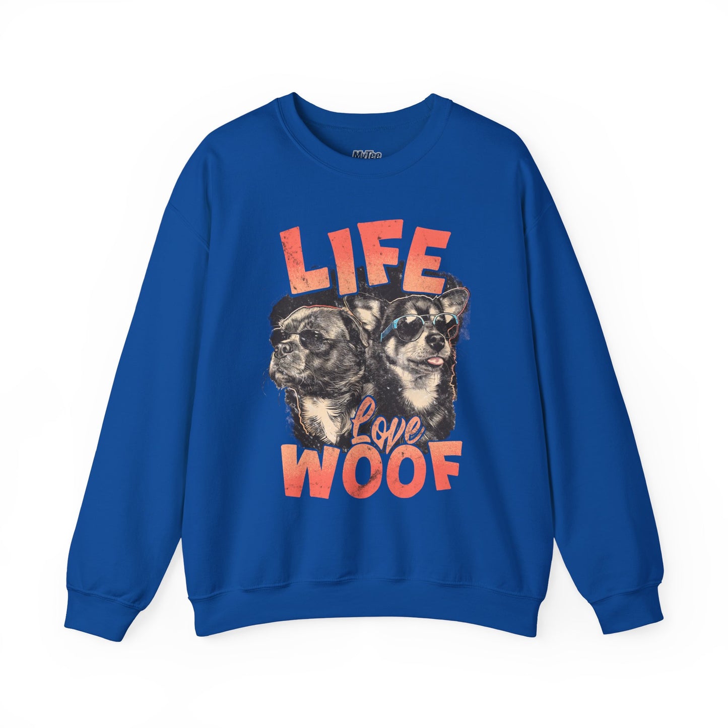 Life Love Woof Sweatshirt – Cozy Dog Lover Crewneck
