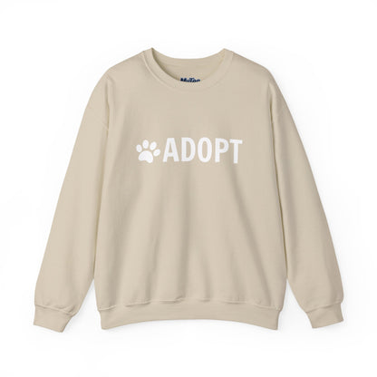 Adopt Pet Lover Crewneck Sweatshirt | Dog Rescue Inspired