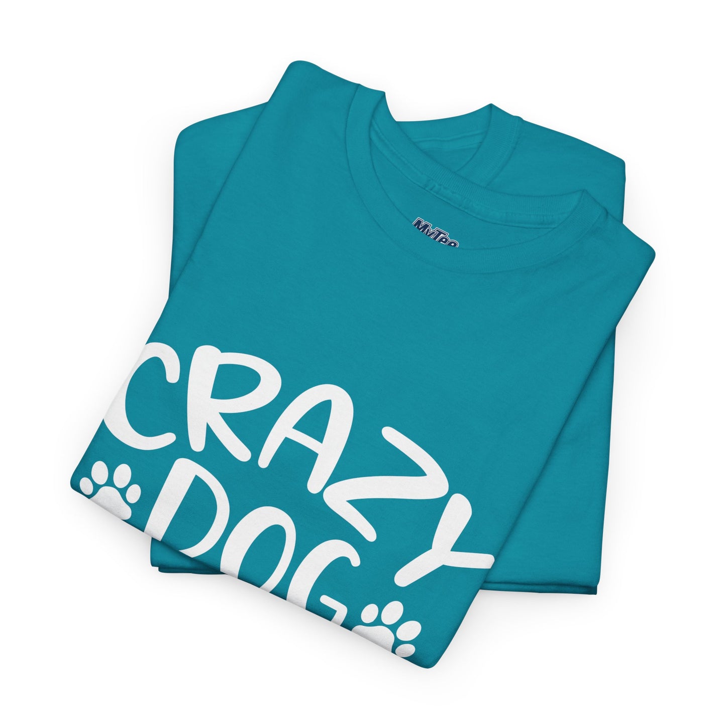 Crazy Dog Lady Heavy Cotton T-Shirt | Best Gift For Dog Mom