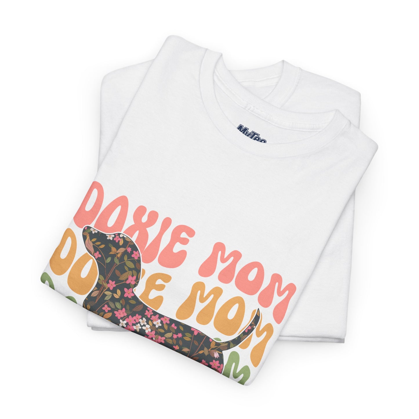 Doxie Mom Retro T-Shirt – Colorful Dog Mom Graphic Tee