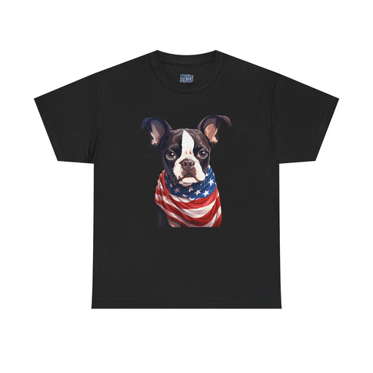 Patriotic Boston Terrier Unisex T-Shirt