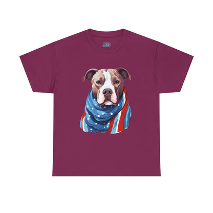 Patriotic American Staffordshire Terrier Unisex T-Shirt