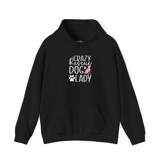 Crazy Rescue Dog Lady Hoodie - Perfect For Dog Mom