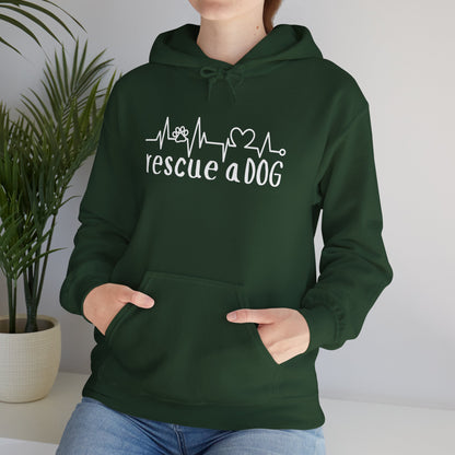 Rescue A Dog Hoodie Pet Lover Unisex Sweatshirt | Adoption Awareness Apparel