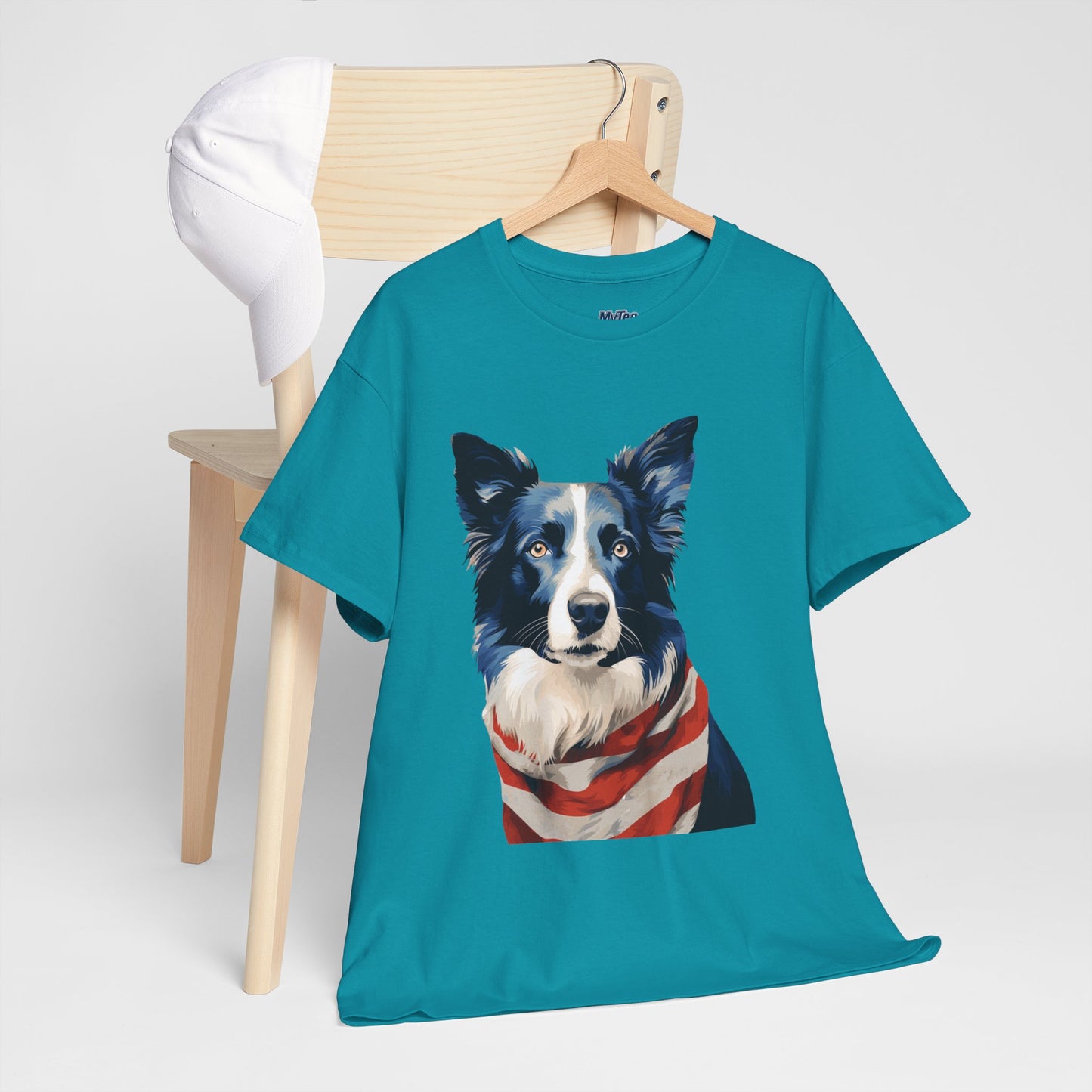 Patriotic Border Collie Unisex T-Shirt