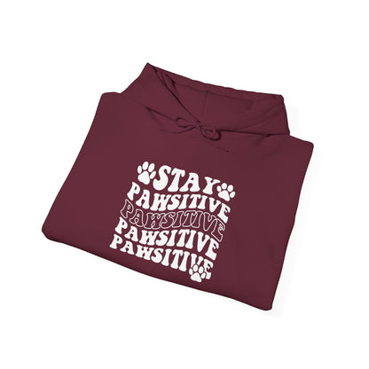 Stay Pawsitive Unisex Hoodie | Perfect for Celebrations & Holidays