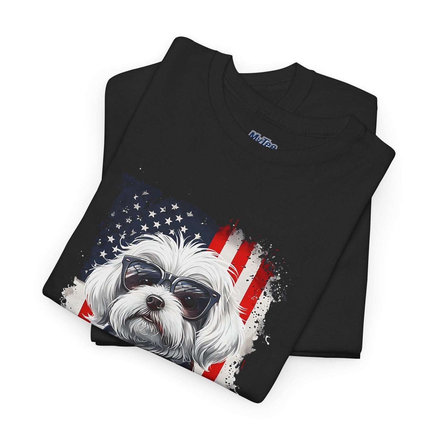 Patriotic Havanese Unisex Cotton T-Shirt