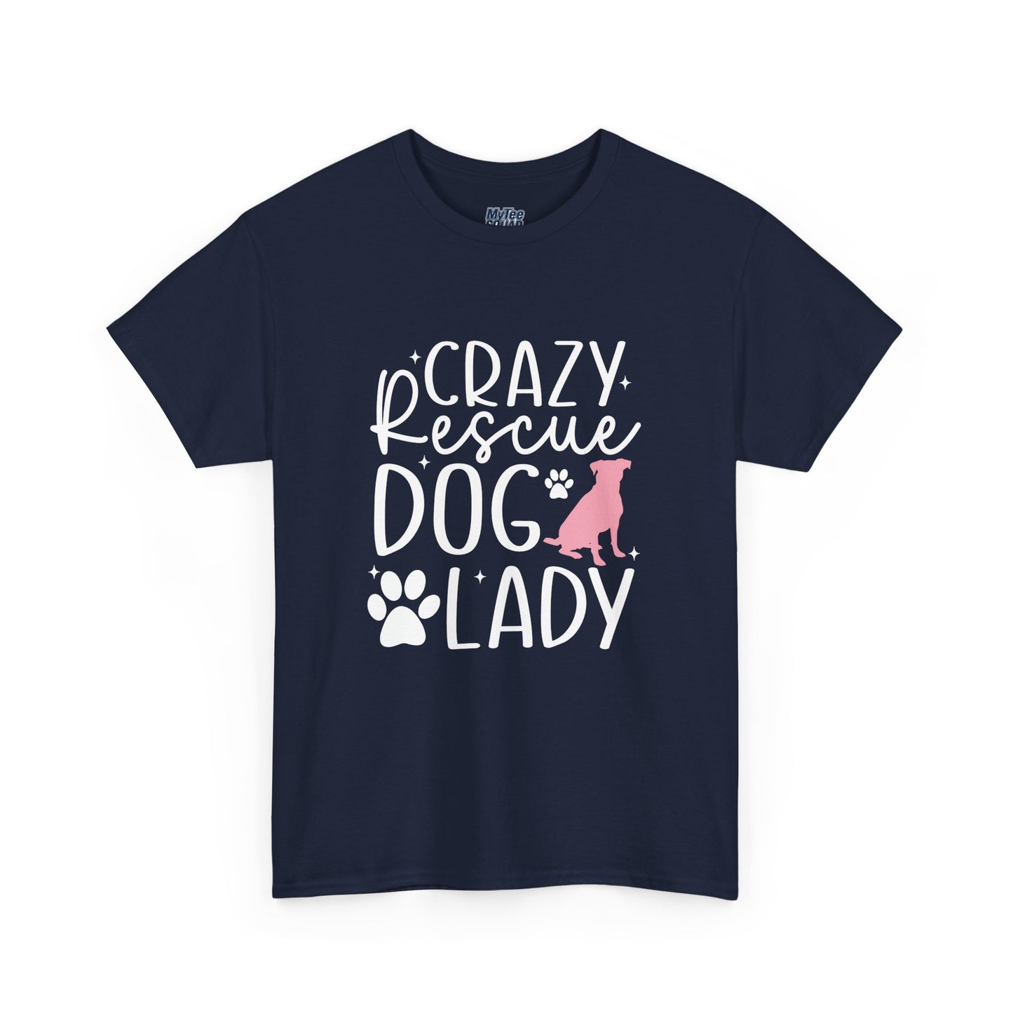 Crazy Rescue Dog Lady T-Shirt | Gift For Pet Mama