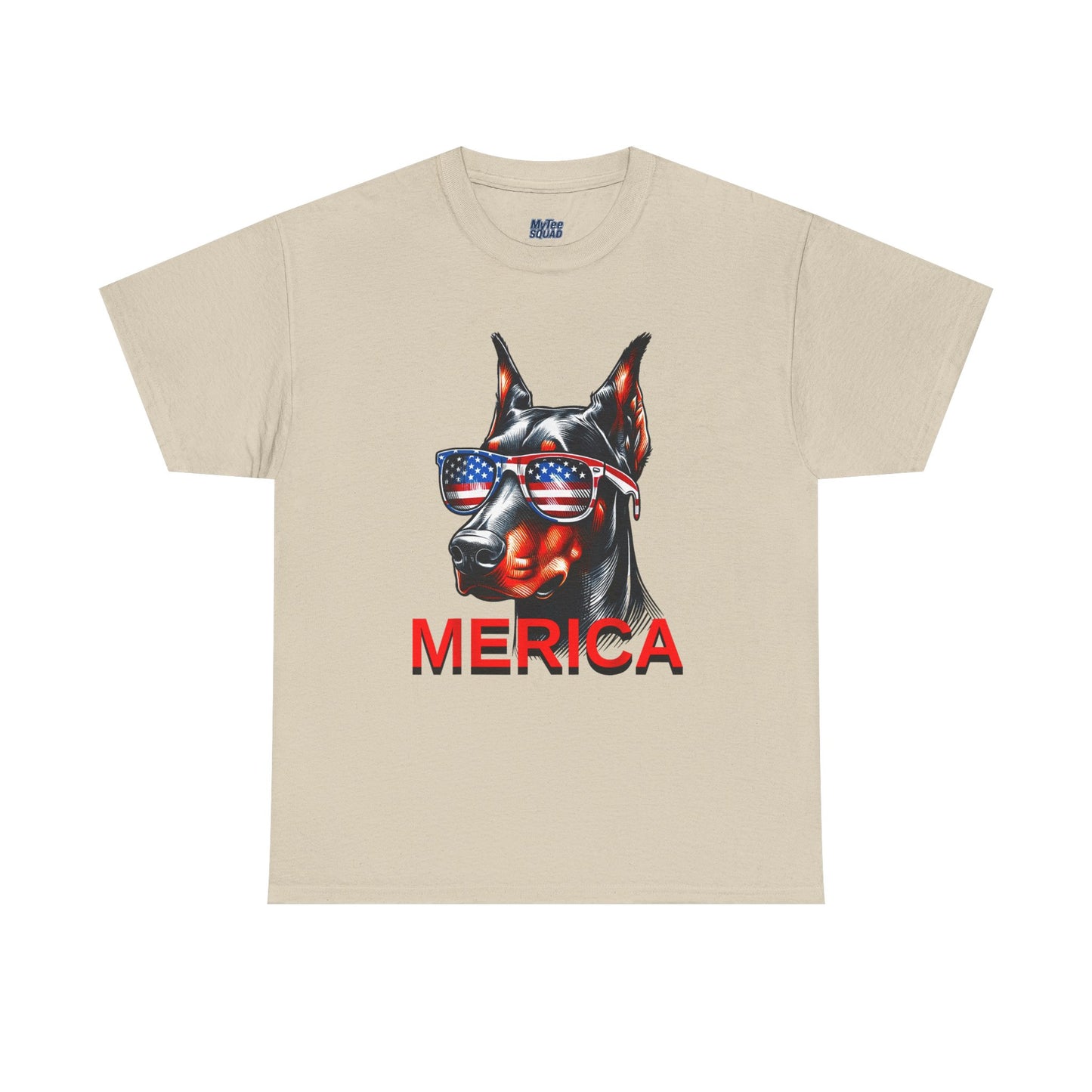 Patriotic Doberman With Sunglasses Unisex T-Shirt