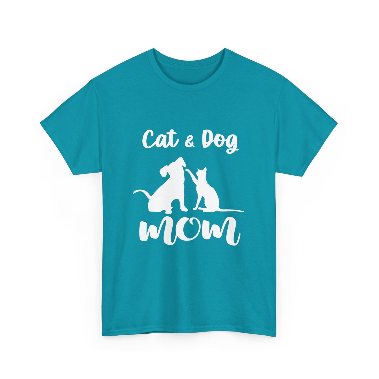 Cat & Dog Mom Cotton T-Shirt - Perfect for Pet Lovers