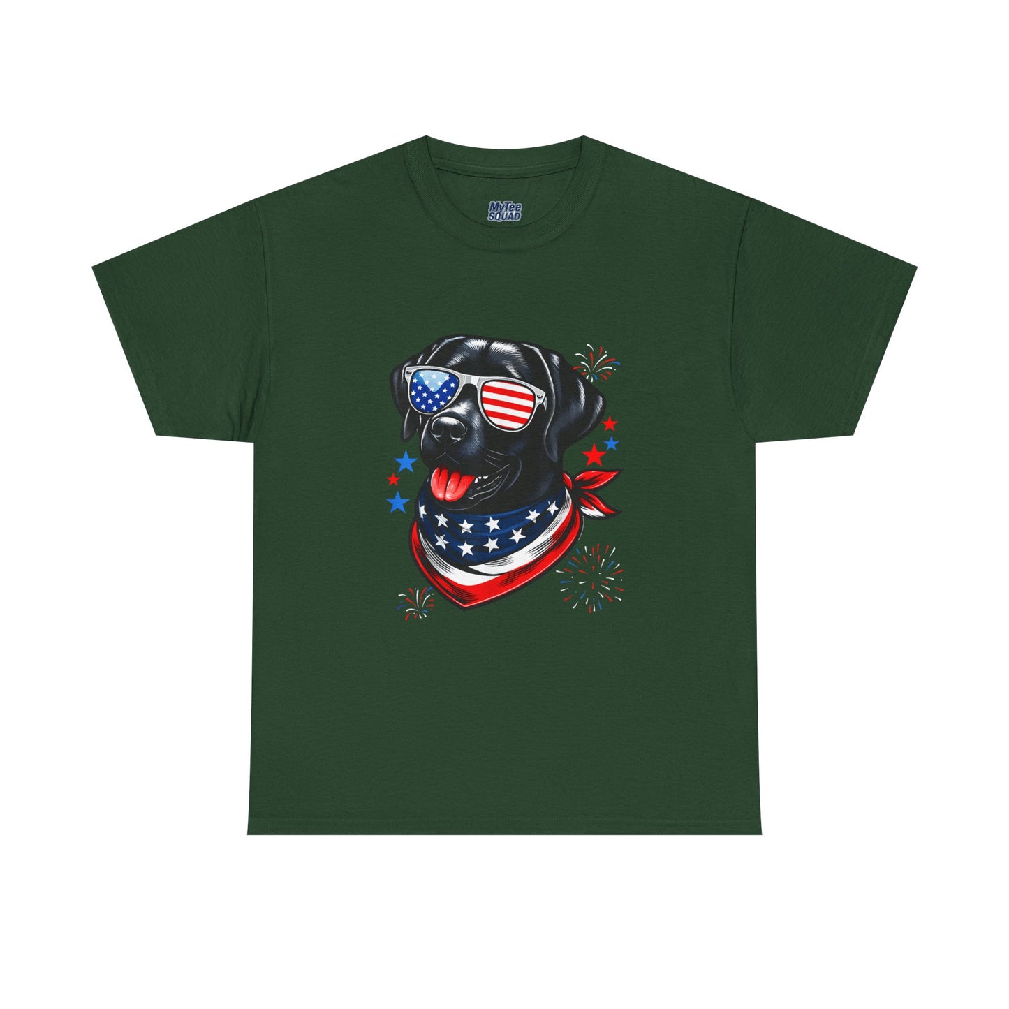 Patriotic American Labrador Retriever With Sunglasses Unisex T-Shirt