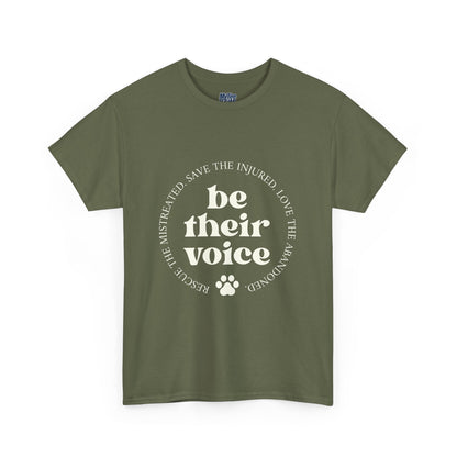 Be Their Voice T-Shirt – Animal Rights Advocate Tee
