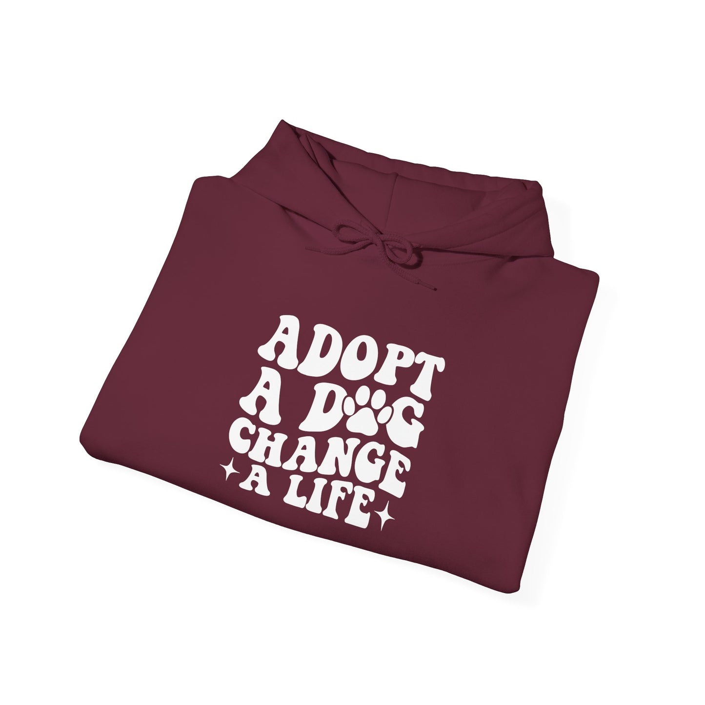 Adopt A Dog Change A Life Unisex Hoodie | Perfect For Animal Lovers