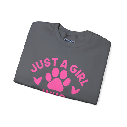 Just a Girl Who Loves Dogs Sweatshirt | Gift For Dog Mom