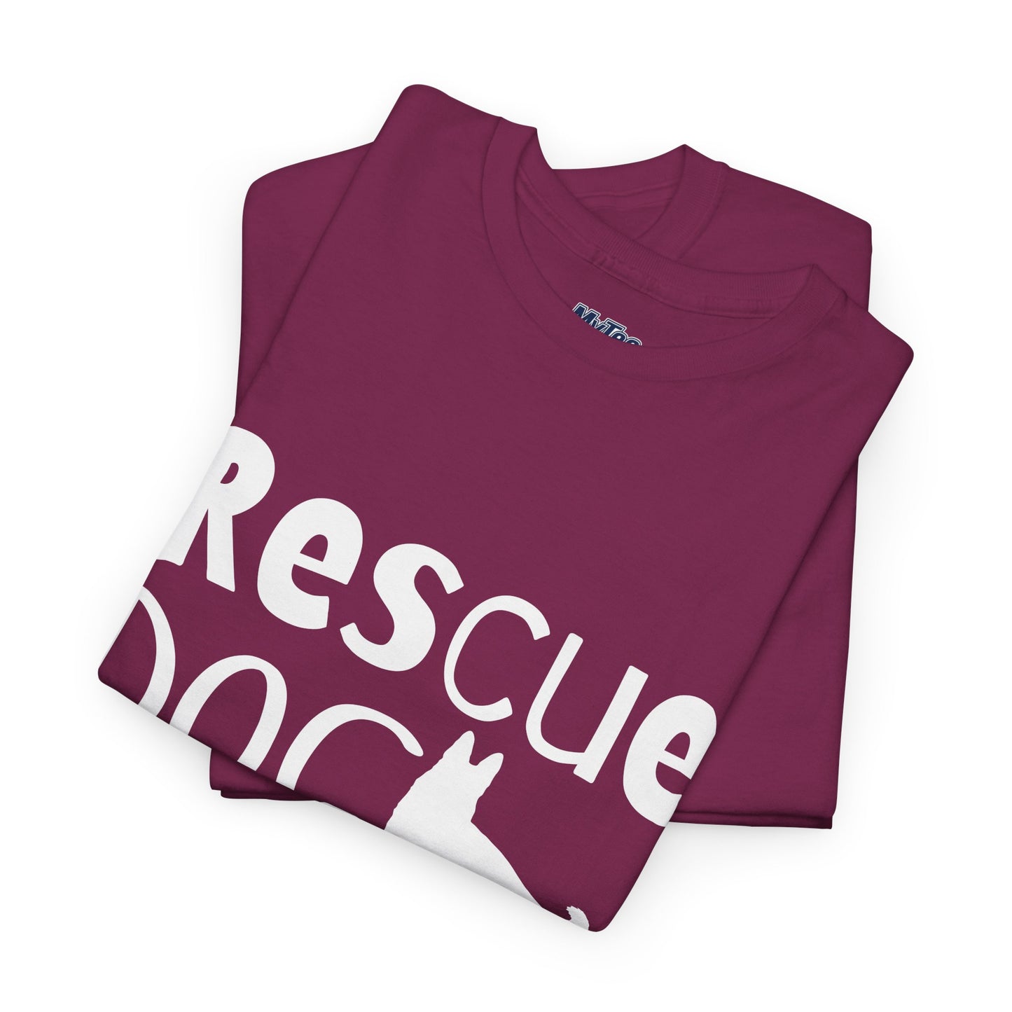 Rescue Dog Mom Cotton T-Shirt