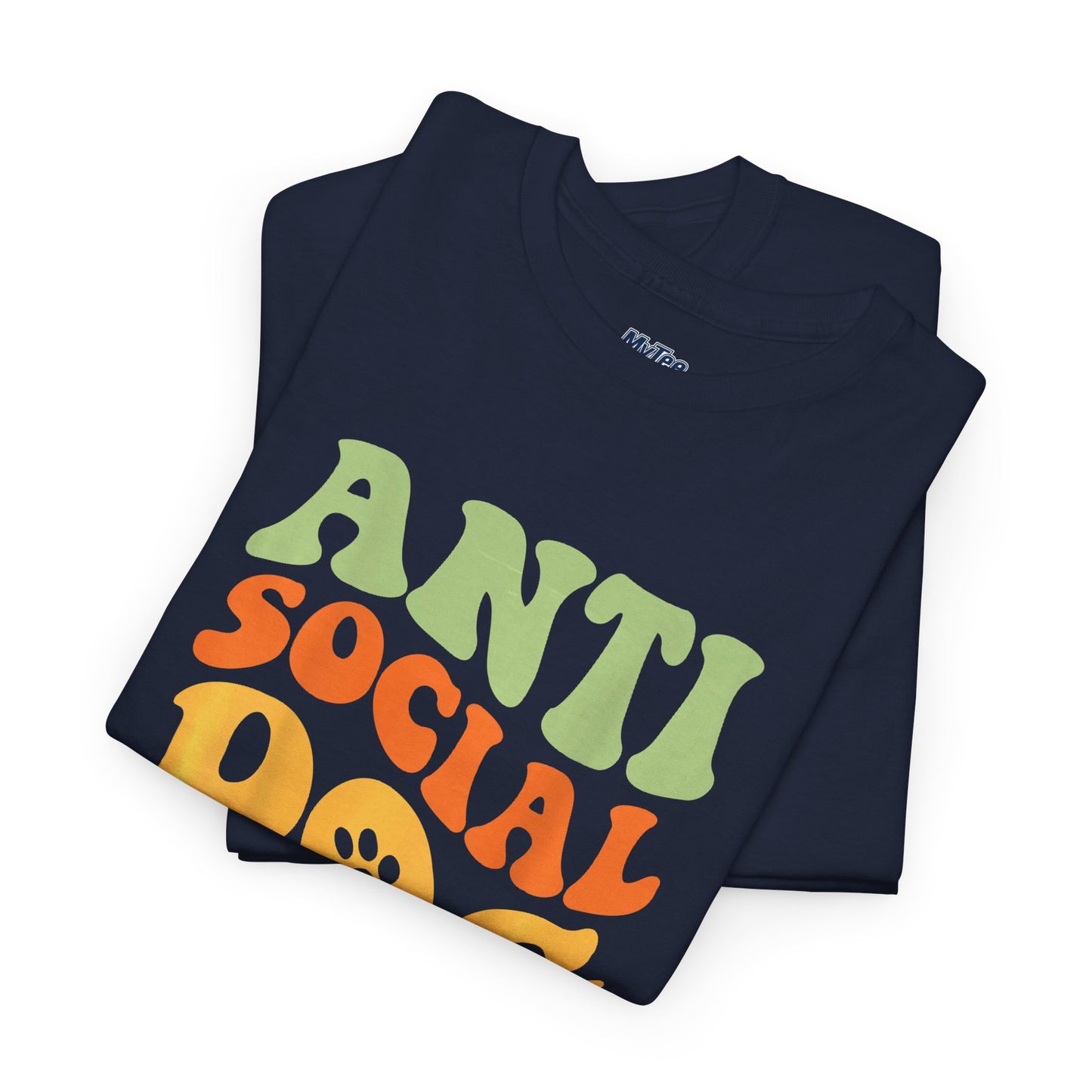 Anti Social Dog Moms Club Cotton T-Shirt - Fun & Comfy Pet Lover Tee