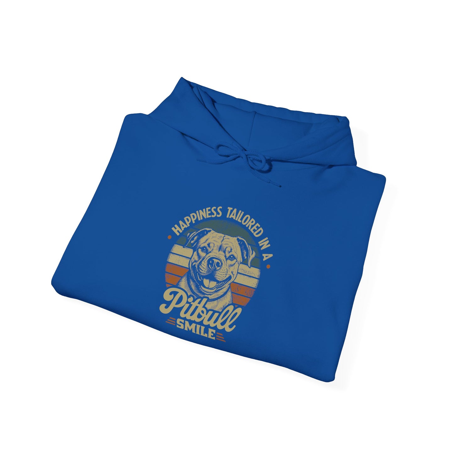 Happiness Tailored In A Pitbull Smile Unisex Heavy Blend Hoodie