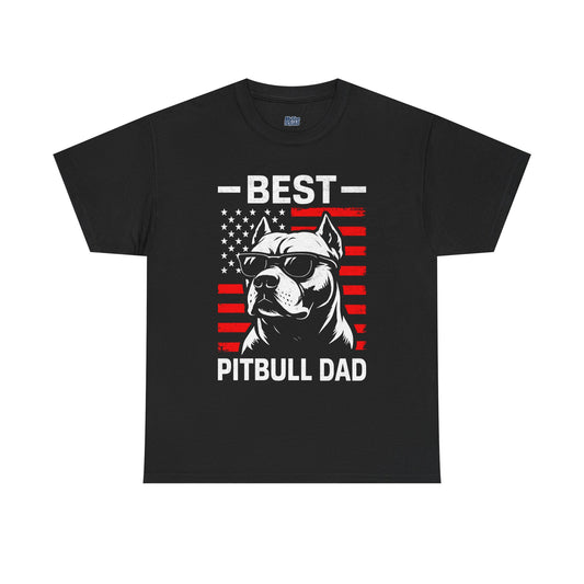 Best Pitbull Dad T-Shirt For Real Dog Father Only