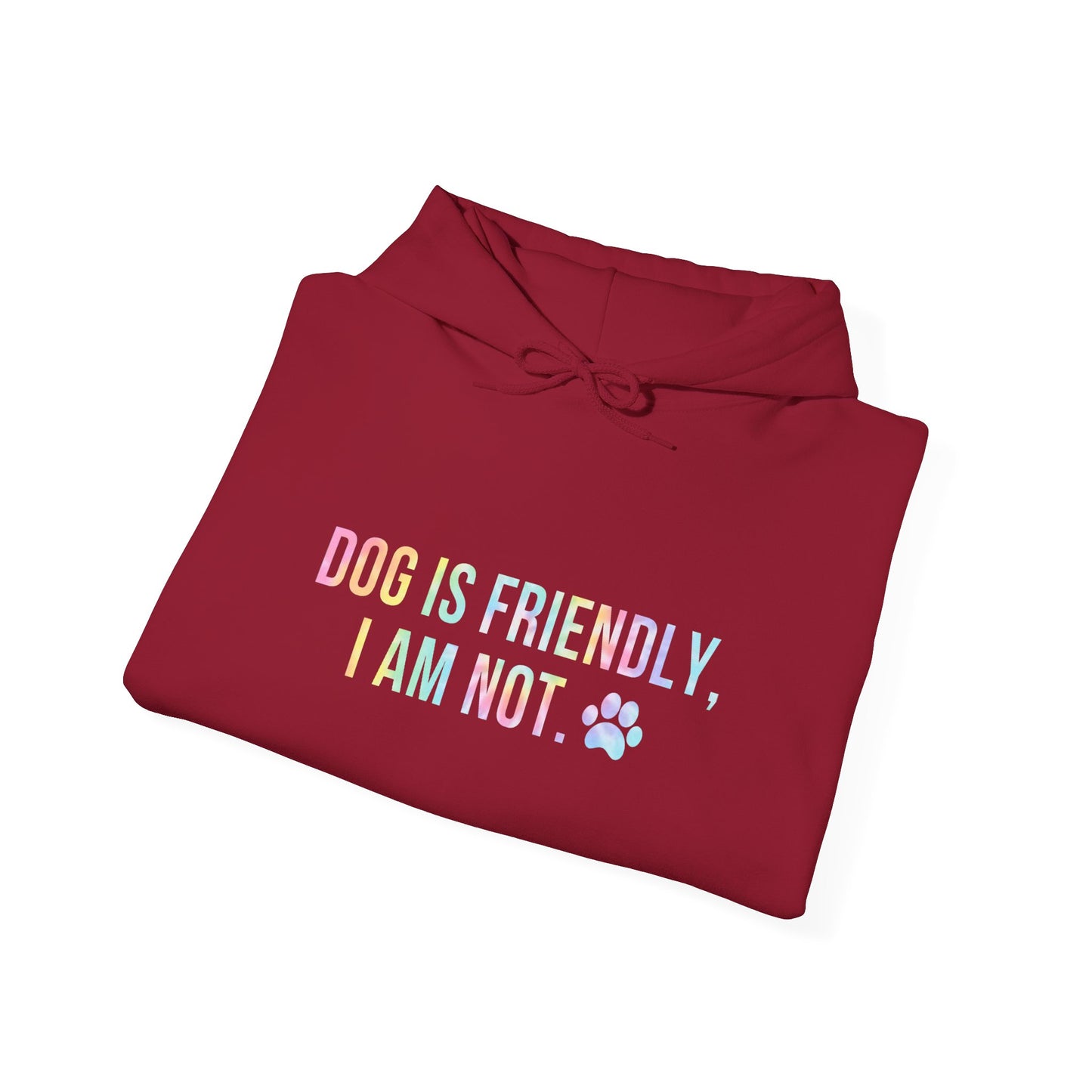 Dog Is Friendly I'm Not Unisex Hoodie | Funny Dog Apparel
