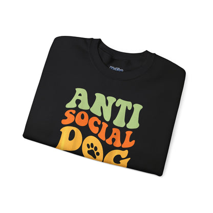 Anti-Social Dog Moms Club Sweatshirt | Relaxed Style For Fur Mama