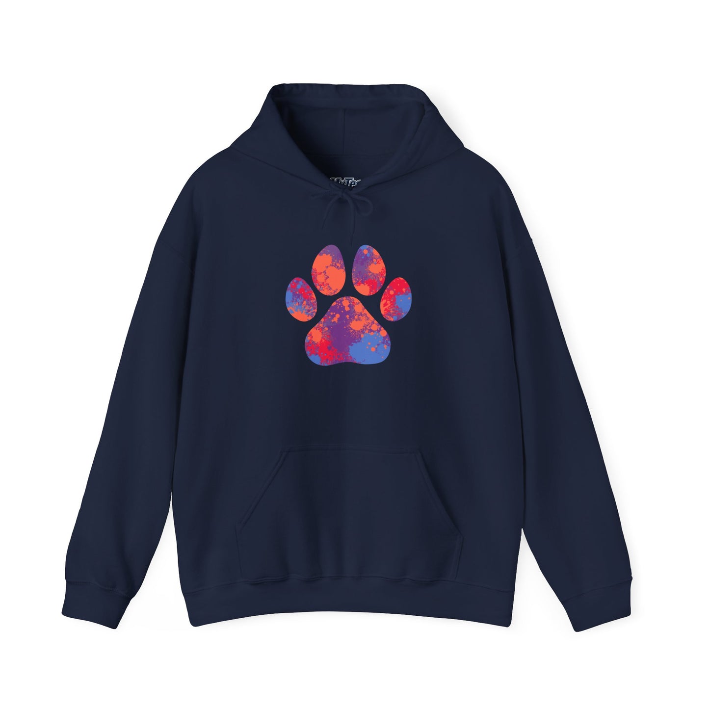 Colorful Paw Print Unisex Hoodie - Cozy Gift For Pet Lovers, Dog Mom/Dad Gift