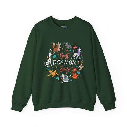 Best Dog Mom Ever Sweatshirt | Warm & Furry Crewneck
