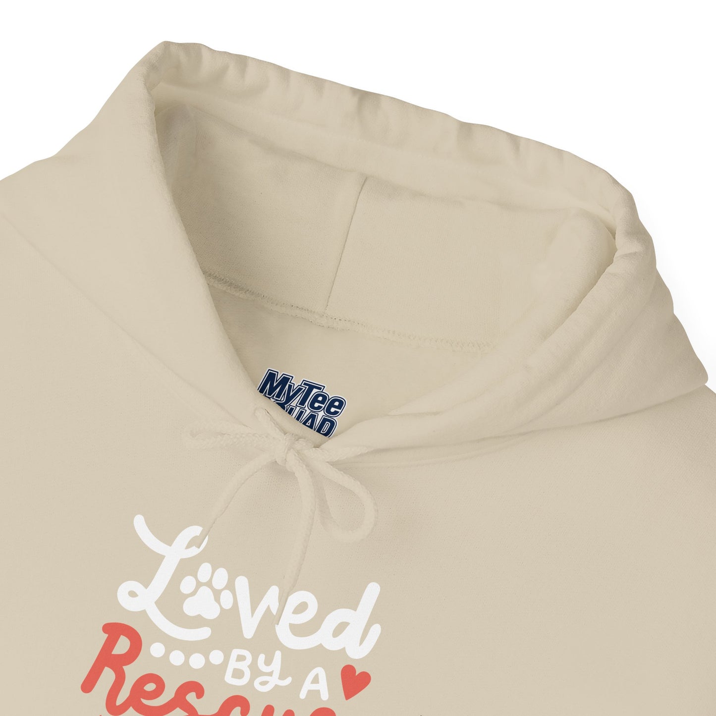 Loved By A Rescue Dog Hoodie | Pet Lover Gift, Fur Mom Hoodie, Pet Dad Apparel