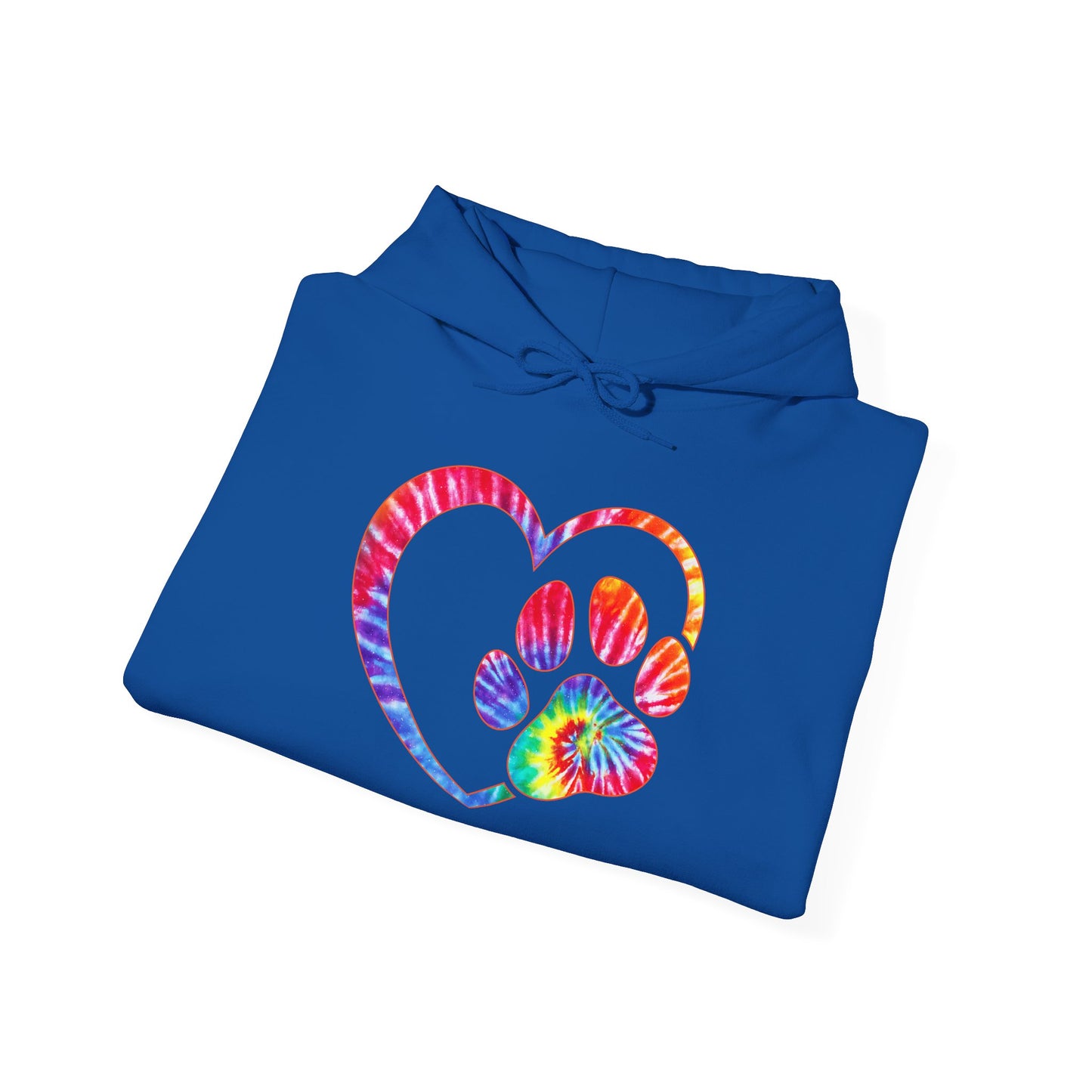 Paw Love Tie-Dye Hoodie – Wear Your Heart In Color
