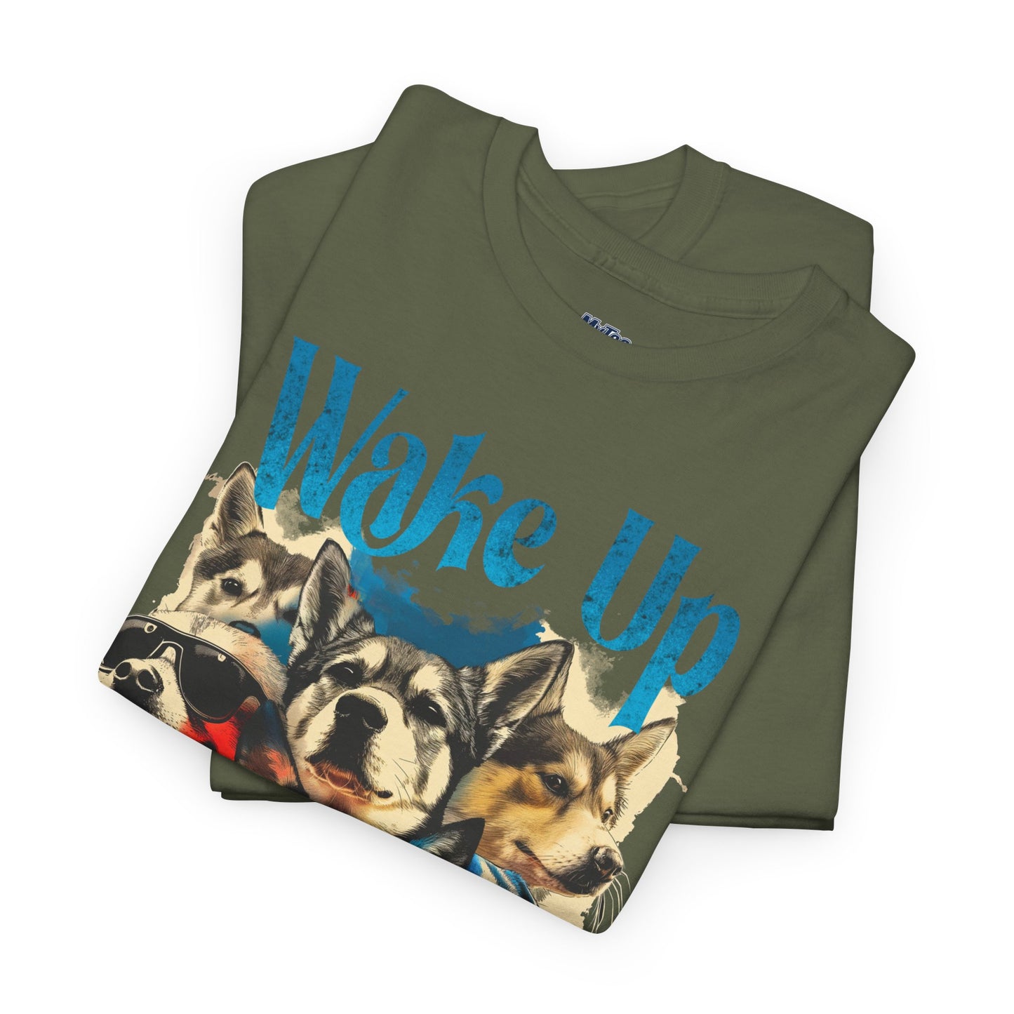 Wake Up Dog Unisex Cotton Tee