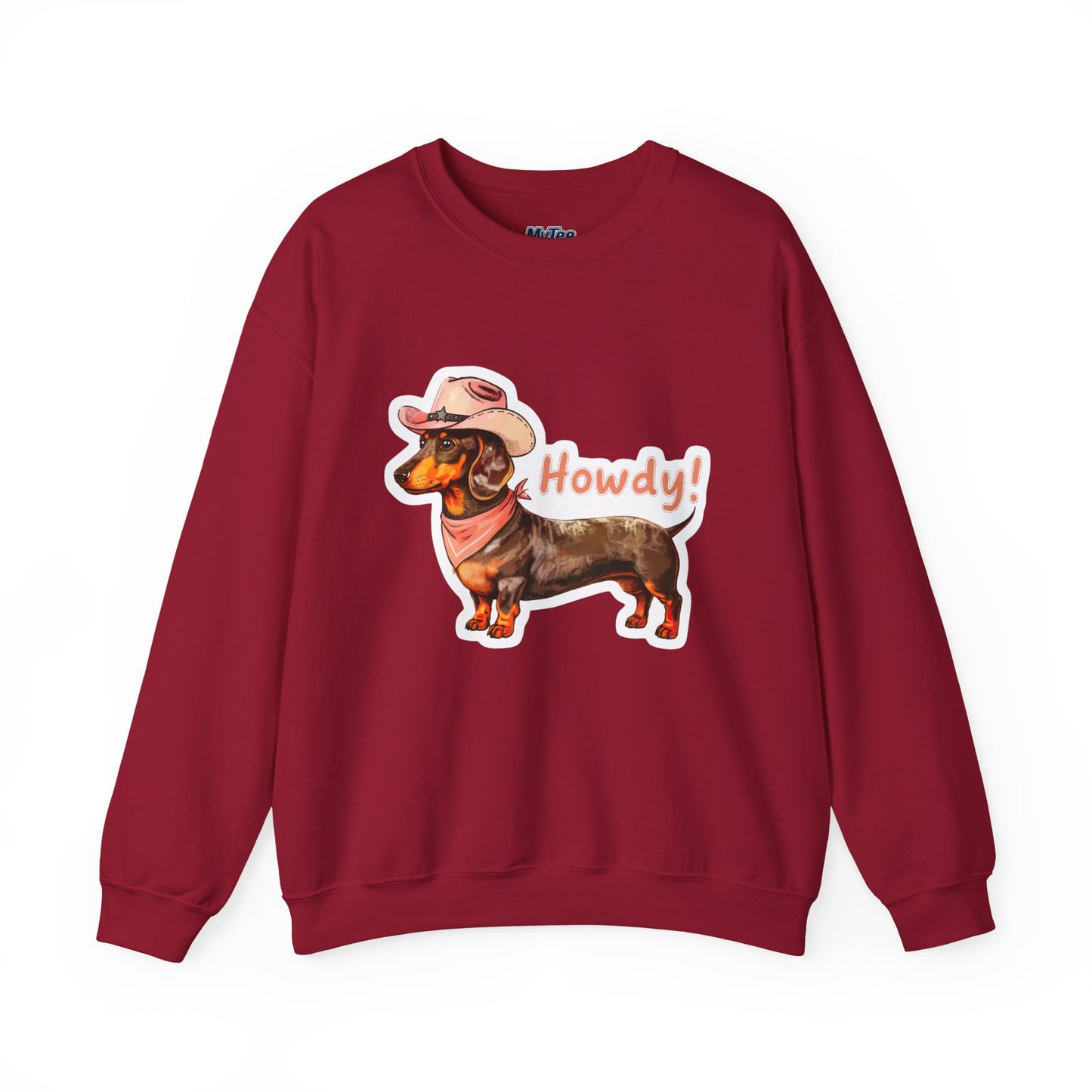 Dachshund Howdy Unisex Sweatshirt – Cozy Western Pup Pullover