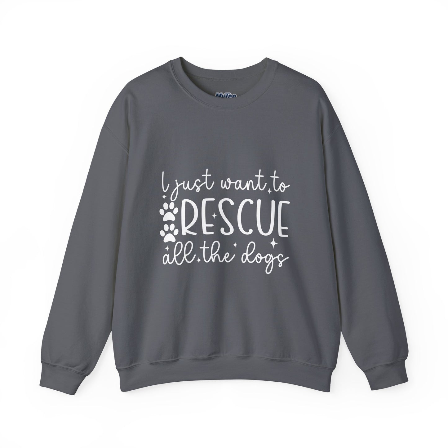 I Just Want To Rescue All The Dogs Unisex Sweatshirt | Cozy Mission Wear