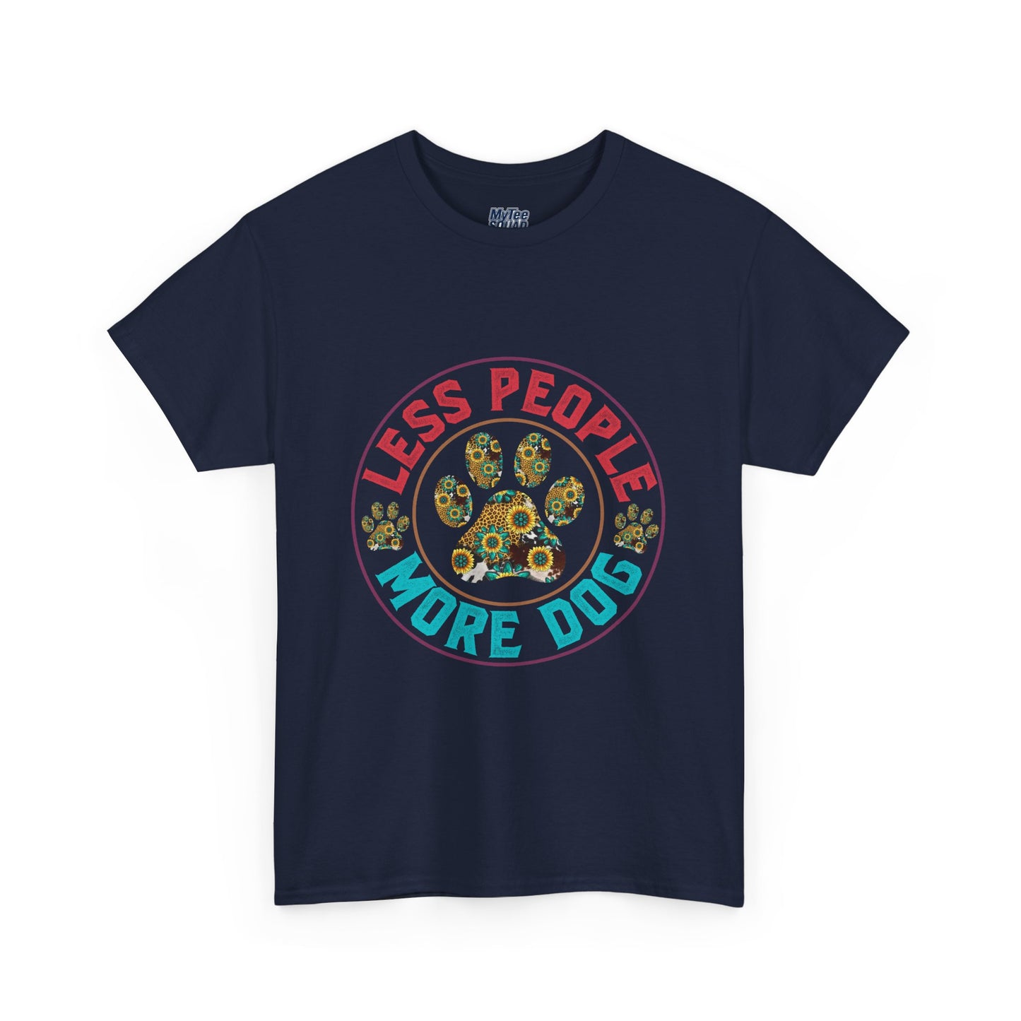 Less People More Dog Unisex Cotton T-Shirt