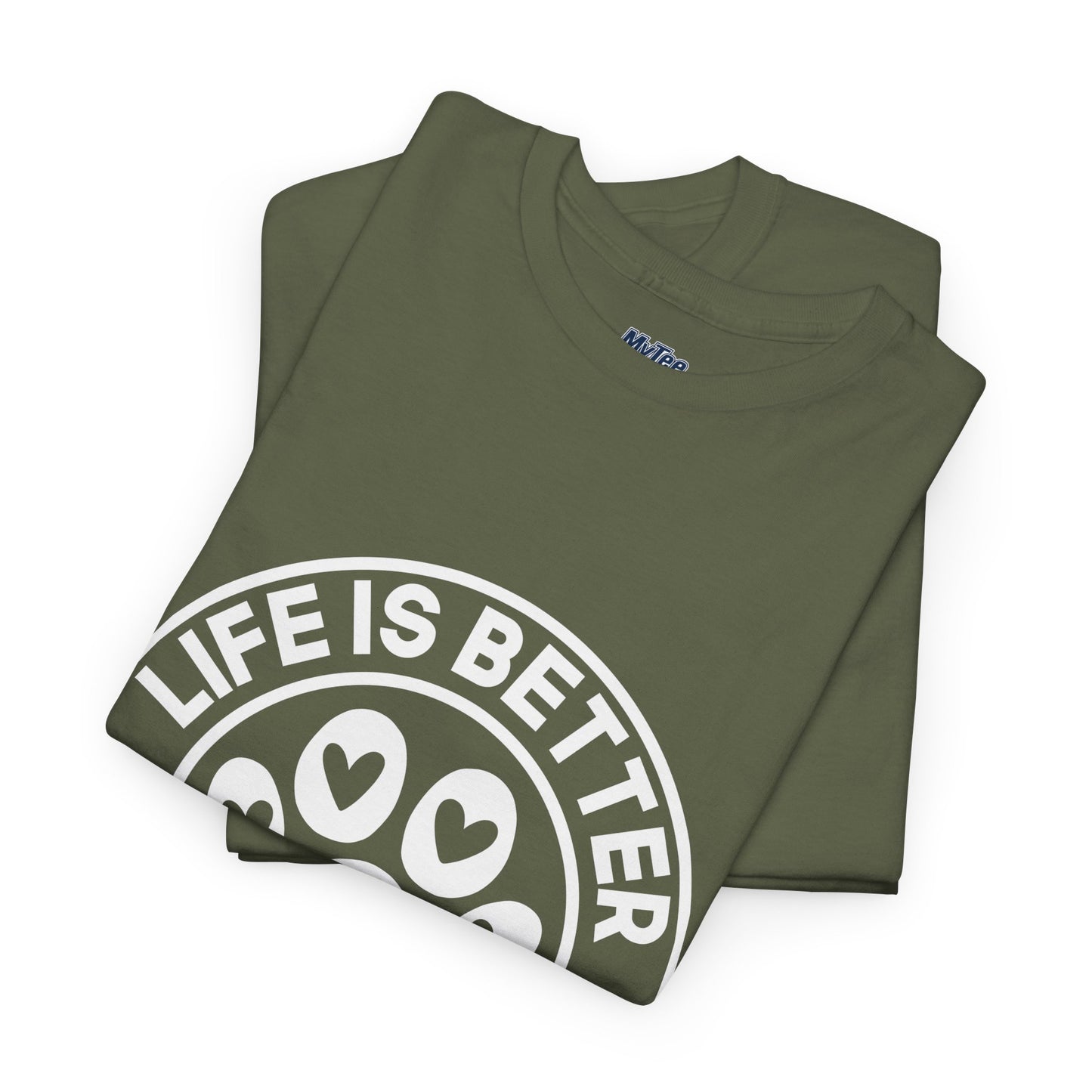 Life Is Better With A Dog - Dog Lover Cotton T-shirt