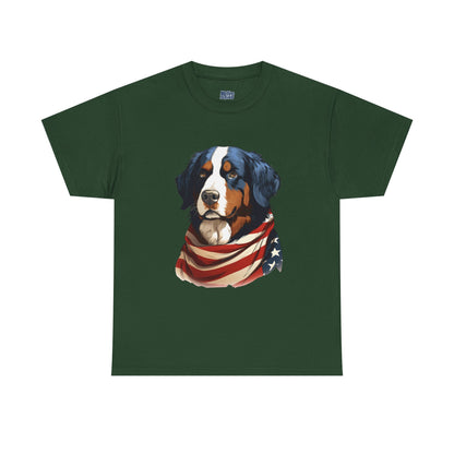 Patriotic Bernese Mountain Unisex T-Shirt