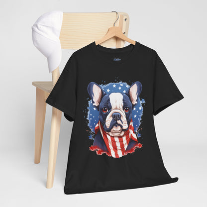 Patriotic French Bulldog Unisex T-Shirt | Dog Lover