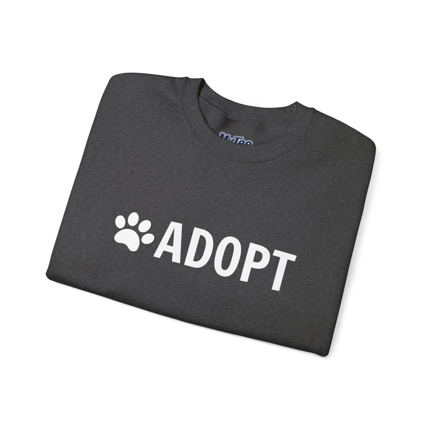 Adopt Pet Lover Crewneck Sweatshirt | Dog Rescue Inspired
