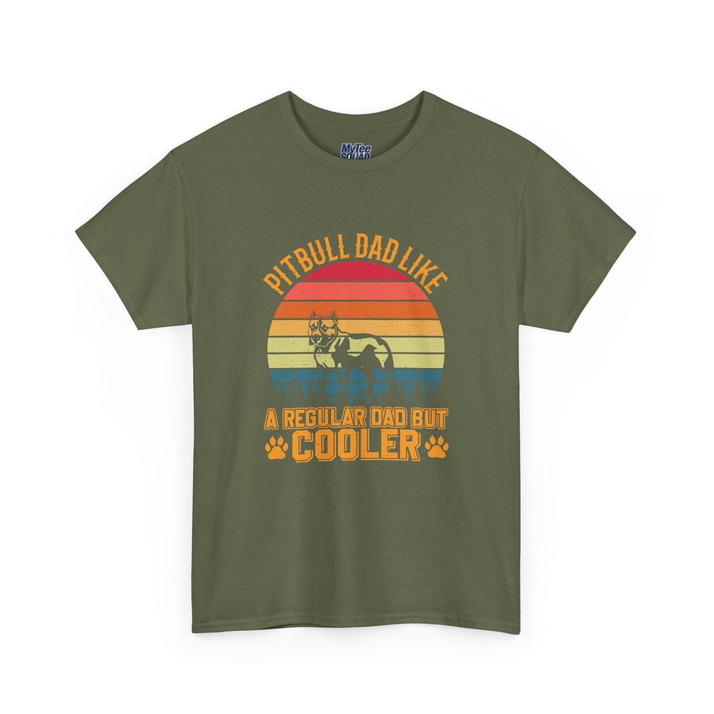 Pitbull Dad Like A Regular Dad But Cooler T-Shirt | Best Gift For Dog Father